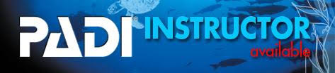 PADI instructor available logo