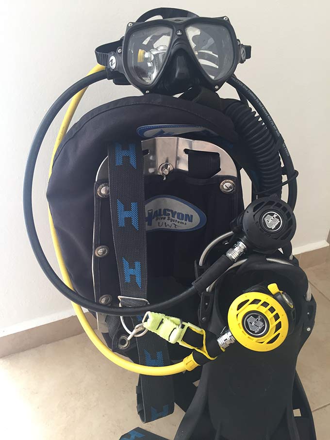 Photo of diving equipment
